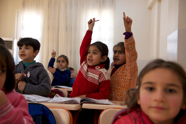 Syyrialaispakolaisia UNICEFin tukemassa esiopetuksessa Turkissa. ©UNICEF/NYHQ2014-0190/Noorani